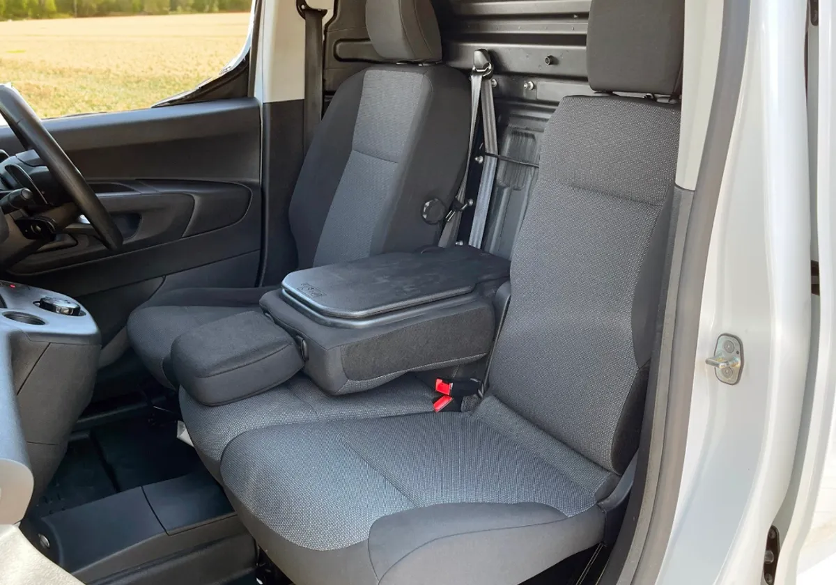 the interior of a Citroen Berlingo with the seats