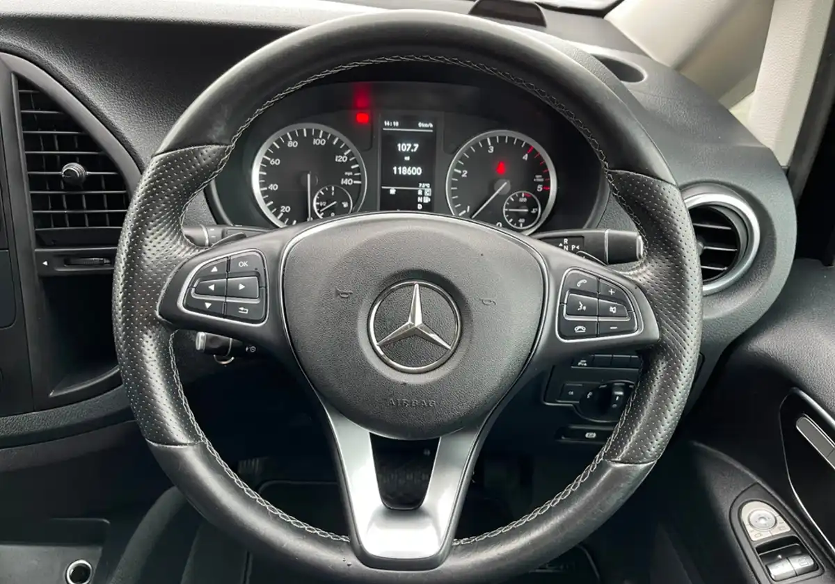 Steering Wheel of a Mercedes Vito